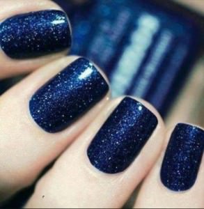 Dark glittery navy