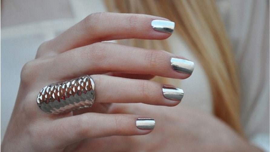 6. Metallic Silver and Gold Nail Design - wide 9